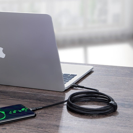 BASEUS KABEL USB-C DO USB-C 100W QC 3.0 PD 2.0 DO TELEFONU LAPTOPA 2M