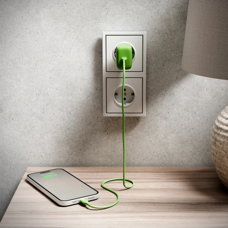 Ładowarka sieciowa Puro Pro Lite 30W USB-C  - zielona