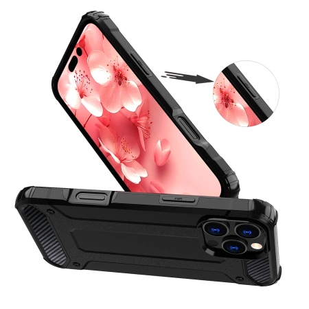 HURTEL ETUI HYBRID ARMOR PANCERNE DO IPHONE 16 PRO MAX FULL OCHRONA APARATU