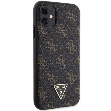 Etui Guess 4G Triangle Metal Logo na iPhone 11 / XR - czarne