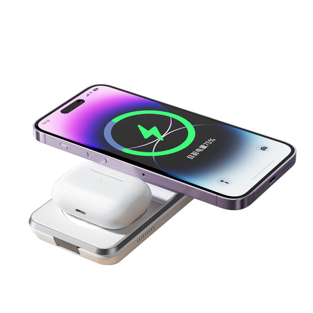 3in1 QI Docking Station for iPhone, Airpods, Watch, white, McDodo