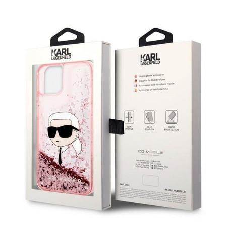 Karl Lagerfeld KLHCP14MLNKHCP iPhone 14 Plus 6,7" różowy/pink hardcase Glitter Karl Head