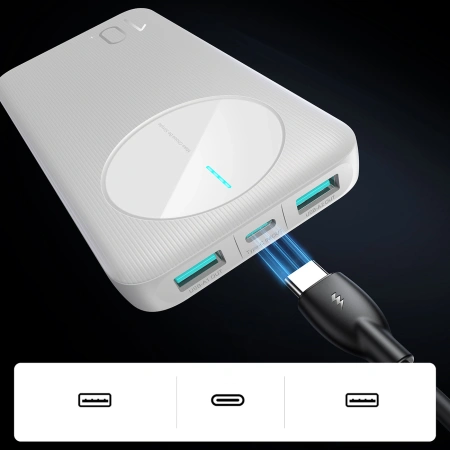JOYROOM POWERBANK JR-PBF12 10000MAH 2X USB-A 1X USB-C DO TELEFONÓW TABLETÓW