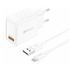FONENG ŁADOWARKA SIECIOWA 18W USB-A DO IPHONE 12 13 14 15 SZYBKIE ŁADOWANIE