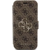 Etui Guess 4G Metal Logo na iPhone 15 Pro Max - brązowe