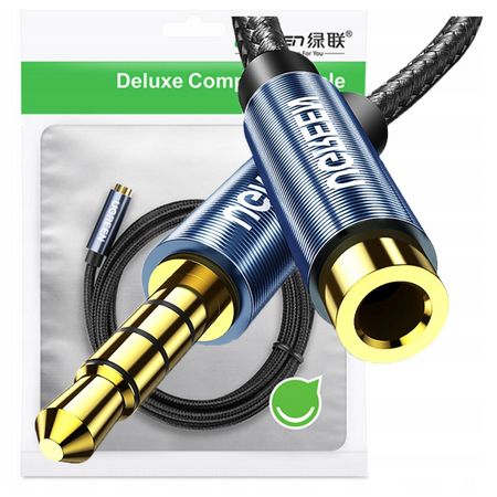 UGREEN KABEL PRZEDŁUŻACZ MINI JACK 35MM AUX DO TELEFON GŁOŚNIK SŁUCHAWKI 1M