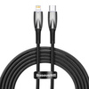 Baseus Glimmer Series kabel do szybkiego ładowania USB-C - Lightning 480Mb/s PD 20W 2m czarny