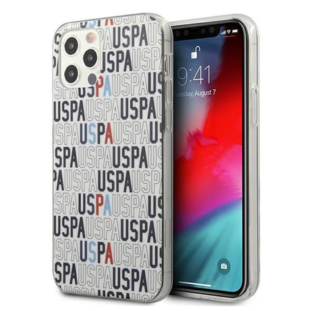 Etui U.S. Polo Assn. Logo Mania Collection na iPhone 12 / iPhone 12 Pro - białe