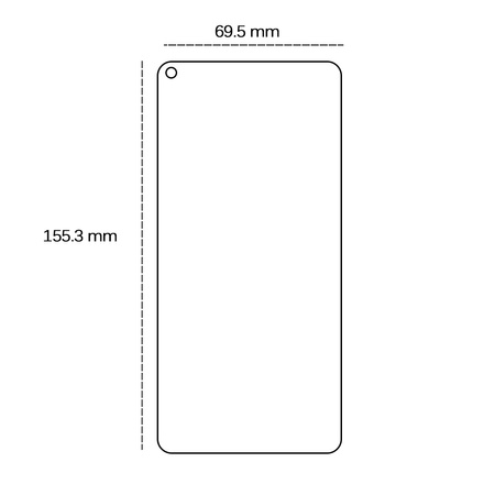 Szkło hartowane 2,5D do Oppo A54 5G / A74 5G / A93 5G