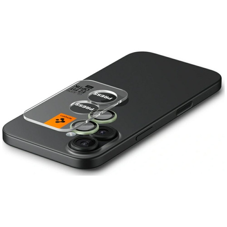 Osłona aparatu Spigen Optik Pro Glas.TR  "EZ FIT" Camera Protector 2szt do iPhone 17 / 16 / 16 Plus zielony