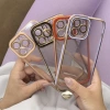 HURTEL FASHION CASE ETUI POKROWIEC DO IPHONE 13 PRO ZE ZŁOTĄ RAMKĄ ŻELOWY