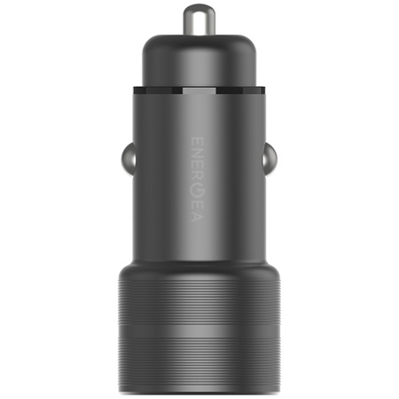 ENERGEA ŁADOWARKA SAMOCHODOWA 1XUSB 1XUSB-C PD-QC3.0 DO TELEFONÓW 38W ALU