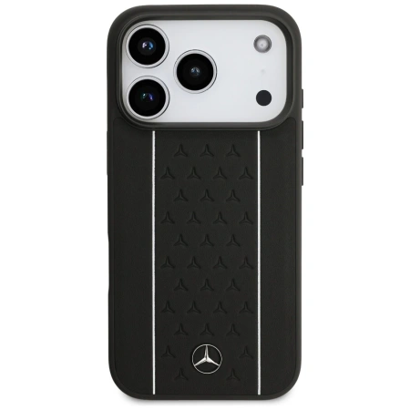 MERCEDES ETUI LEATHER STAR PATTERN STRIPES MAGSAFE DO IPHONE 17 PRO
