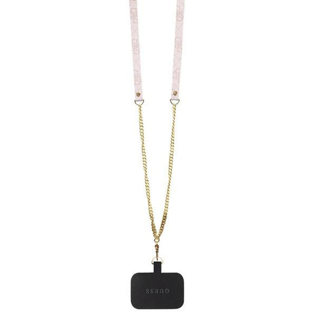 Etui Guess GUHCP14LP4TDSCPP na iPhone 14 Pro - różowe Crossbody 4G Metal Logo
