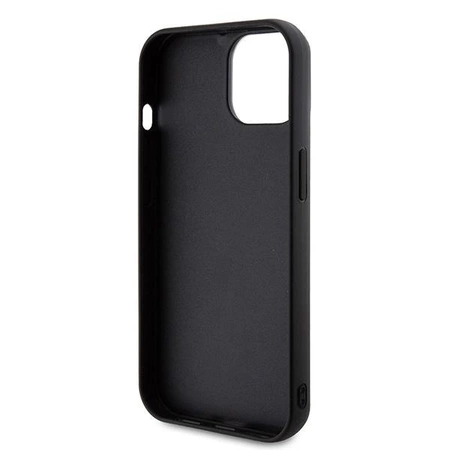 Etui Karl Lagerfeld 3D Rubber Glitter Logo na iPhone 15 Plus - czarne