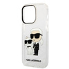 Karl Lagerfeld KLHCP14LHNKCTGT iPhone 14 Pro 6,1" transparent hardcase Gliter Karl&Choupette