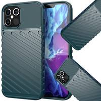 Thunder Case elastyczne pancerne etui pokrowiec Samsung Galaxy A22 4G zielony