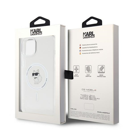KARL LAGERFELD ETUI DO IPHONE 15 PLUS 6,7 HARDCASE IML CHOUPETTE DO MAGSAFE