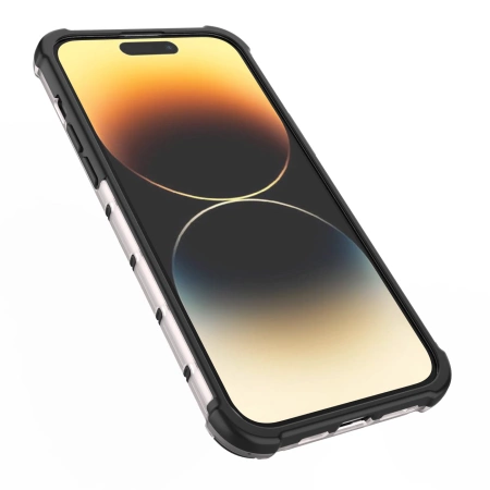 HURTEL ETUI HONEYCOMB DO IPHONE 14 PRO MAX PANCERNY OCHRONA PRZEZROCZYSTE