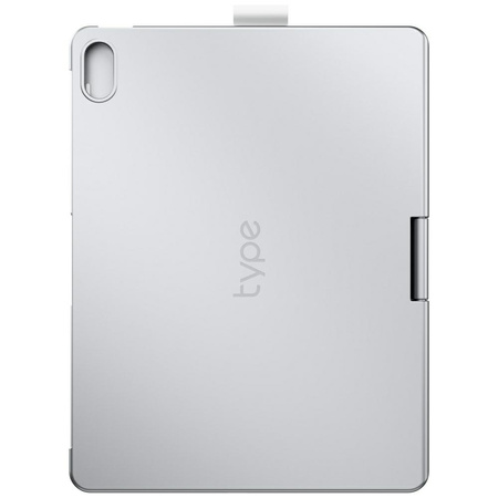 Etui Typecase Flexbook Touch             z klawiaturą do iPad 11" (A16) 2025 / iPad 10.9" 2022 srebrny