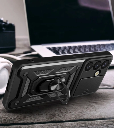 HURTEL PANCERNE ETUI HYBRID ARMOR CAMSHIELD DO OPPO F29 PRO 5G Z PODSTAWKĄ