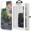 Guess GUHCP13SLFLSB iPhone 13 mini 5,4" niebieski/blue hardcase Flower Liquid Glitter