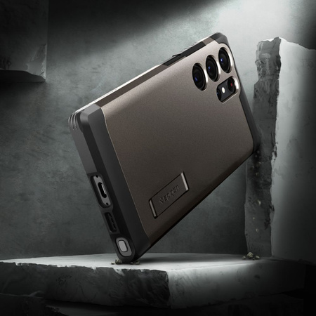 SPIGEN TOUGH ARMOR ETUI DO GALAXY S23 ULTRA ODPORNOŚĆ NA ZARYSY I UDERZENIA