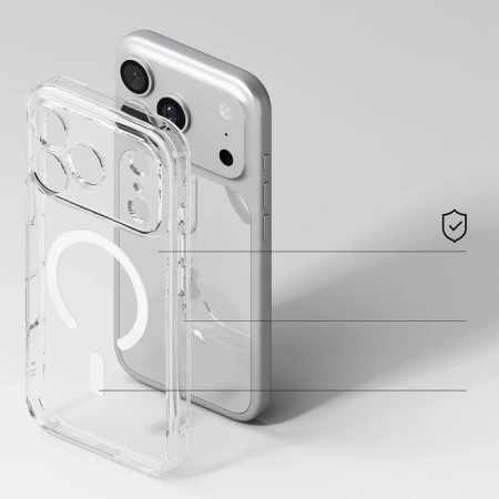 RINGKE ETUI FUSION MAGNETIC DO IPHONE 17 PRO PRZEJRZYSTE MAGNETYCZNE