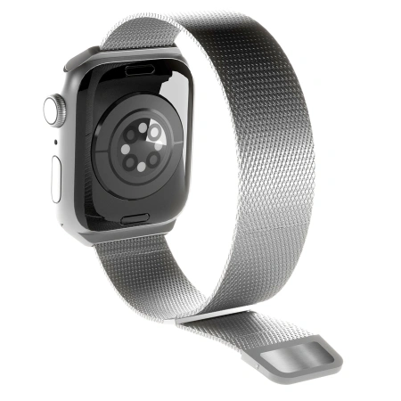 Pasek ze stali nierdzewnej Puro Milanese do Apple Watch 42 / 44 / 45 / 49 mm - srebrny