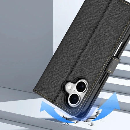 DUX DUCIS ETUI SKÓRZANE LAWA DO IPHONE 16 KLASYCZNY WYGLĄD I BEZPIECZEŃSTWO