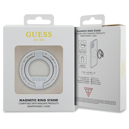 GUESS DO MAGSAFE RING STAND GUMRSALDGS DO TELEFONU Z DEKORACYJNYM