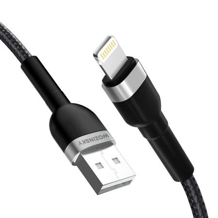 WOZINSKY KABEL USB-A DO LIGHTNING 2.4A DO IPHONE IPAD 1M SZYBKIE ŁADOWANIE