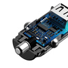 Baseus Circular inteligentna ładowarka samochodowa 2x USB QC3.0 Quick Charge 3.0 SCP AFC 30W czarny (CCALL-YD01)