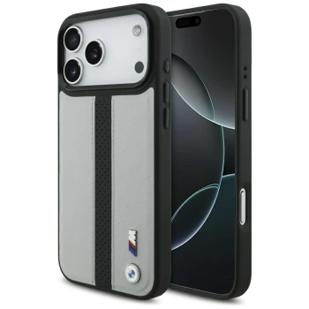 BMW ETUI M PERFORATED STRIPE LOGO DO MAGSAFE IPHONE 17 PRO MAX STYLOWY