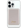 Powerbank indukcyjny Guess MagSafe Metal Script Logo 5W 3000mAh - złoty