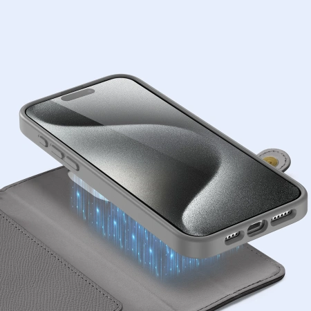DUX DUCIS ETUI DO IPHONE 15 PRO MAX LAWA POKROWIEC MAGNETYCZNY ZAMKNIĘCIE