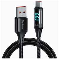 McDodo phone cable, DIGITAL PRO USB-C 5A 66W 1.2m black