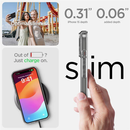 Spigen Crystal Flex, crystal clear - iPhone 15