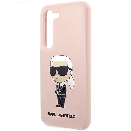 Etui Karl Lagerfeld KLHCS23SSNIKBCP S23 S911 hardcase - różowe Silicone Ikonik