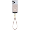 Zestaw portfel + hand strap Guess        triangle MagSafe różowy