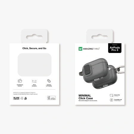 Etui AMAZINGTHING Minimal Case do AirPods Pro 3 - czarne