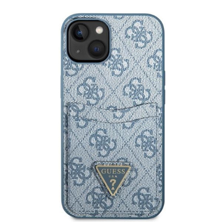 Guess GUHCP13SP4TPB iPhone 13 mini 5,4" niebieski/blue hardcase 4G Triangle Logo Cardslot