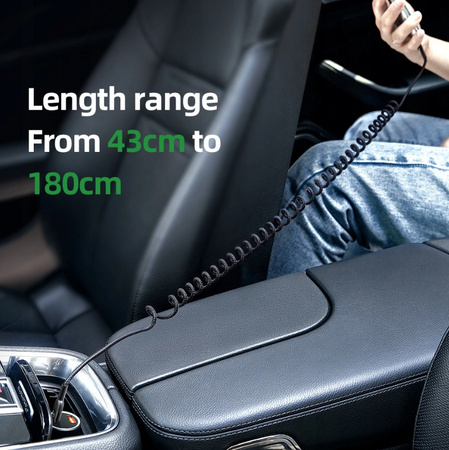 Mcdodo Omega Phone Cable Spring Fast LED USB Type-C PD 1.8m Black