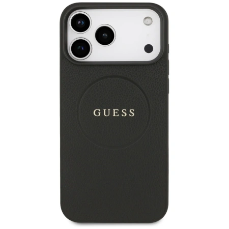 GUESS ETUI GRAINED RING MAGSAFE DO IPHONE 17 PRO MAX Z MAGSAFE PREMIUM