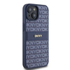 DKNY ETUI HARDCASE DO IPHONE 15 14 13 Z LOGO METALOWYM LEATHER MONO STRIPE