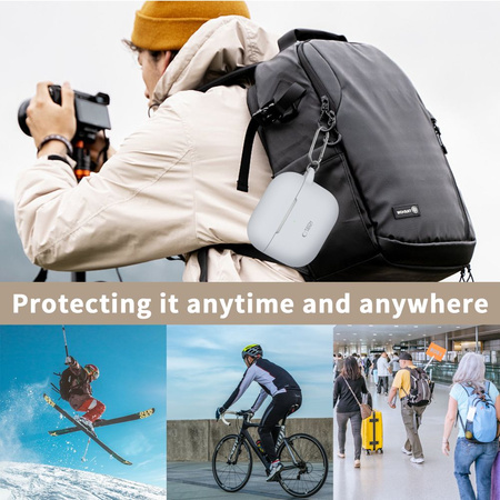 TECH-PROTECT ETUI DO AIRPODS 3 Z HAKIEM SILIKONOWE OCHRONA WYSOKIEJ JAKOŚCI
