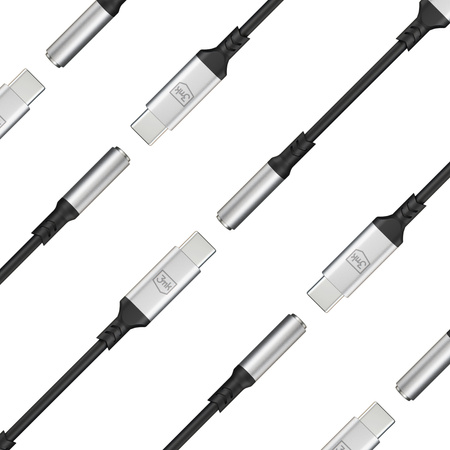 3MK ADAPTER USB-C DO JACK 3,5 MM DO TELEFONÓW Z SYSTEMEM ANDROID SŁUCHAWKI