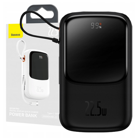 BASEUS QPOW PRO POWERBANK 10000MAH Z KABLEM USB-C DO TELEFONÓW 22.5W