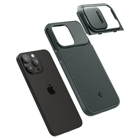 SPIGEN OPTIK ARMOR MAG MAGSAFE IPHONE 15 PRO ABYSS GREEN