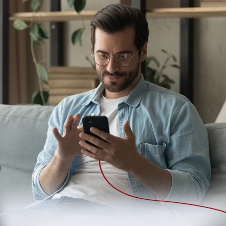 SBS KABEL 1,5M USB-C 60W DO TELEFONÓW SAMSUNG IPHONE DO ŁADOWANIA SZYBKIEGO